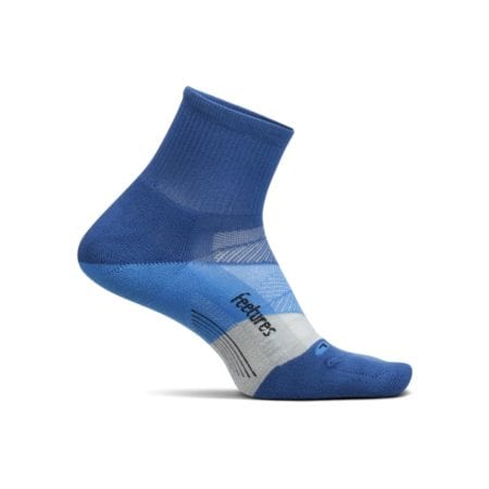 Feetures Elite Quarter Sock (buckle up blue)