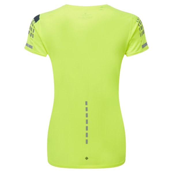 Ronhill Tech Afterhours S/S Tee (Womens) - Fluo Yellow/Charcoal/Reflective - Image 2