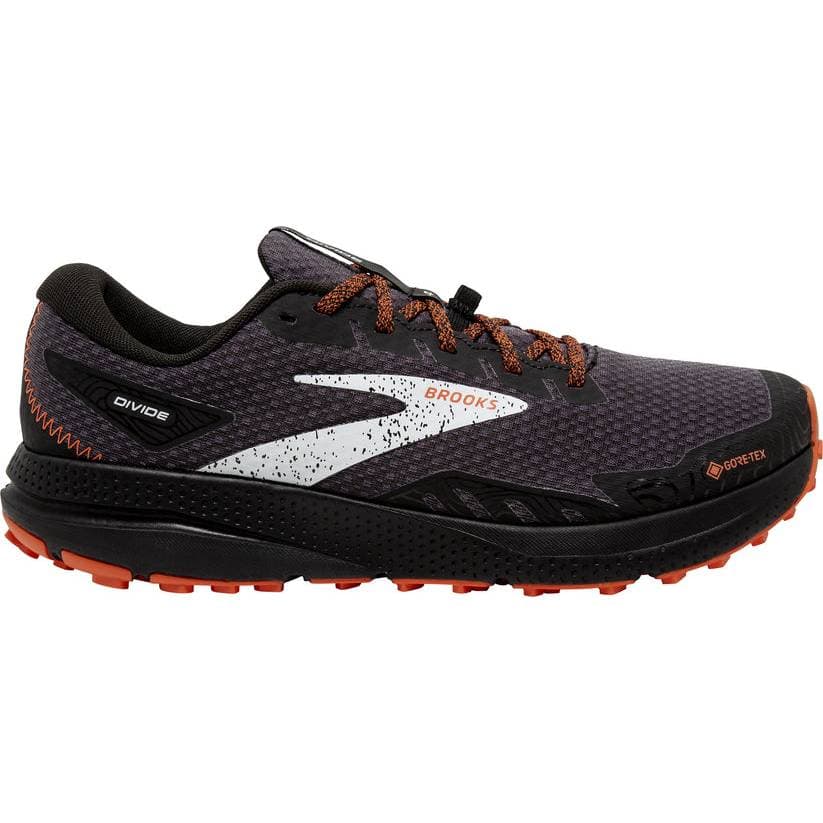 Brooks Divide 4 Goretex (Mens) -Black/Firecracker/Blue
