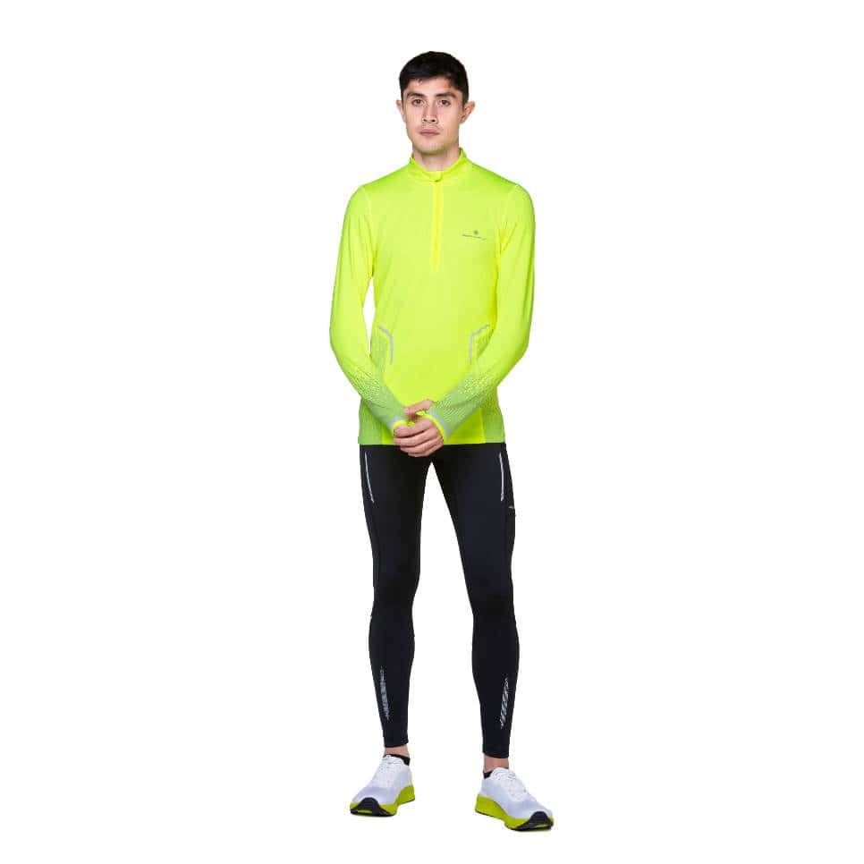 Ronhill Tech Reflect Half Zip (Mens) - Fluo Yellow/Reflect - Image 10