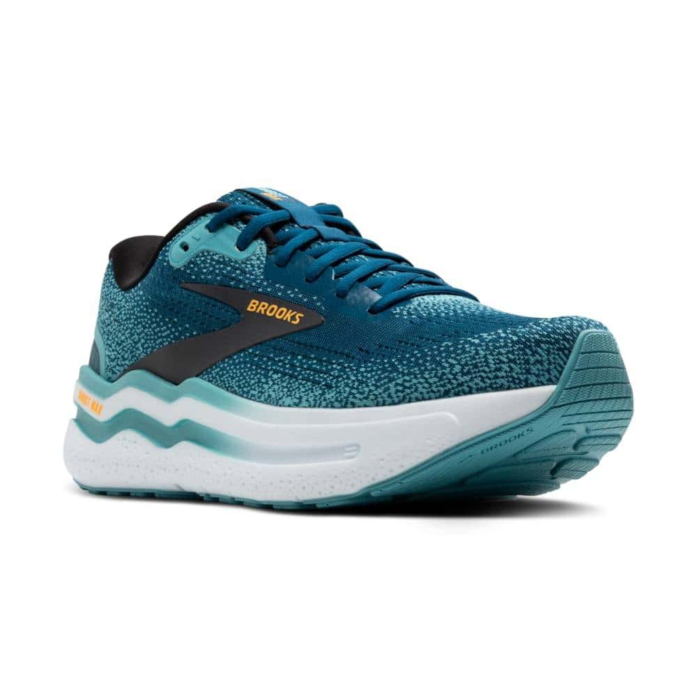 Brooks Ghost Max 2 (Mens) - Moroccan Blue/Aqua/Orange Pop - Image 2
