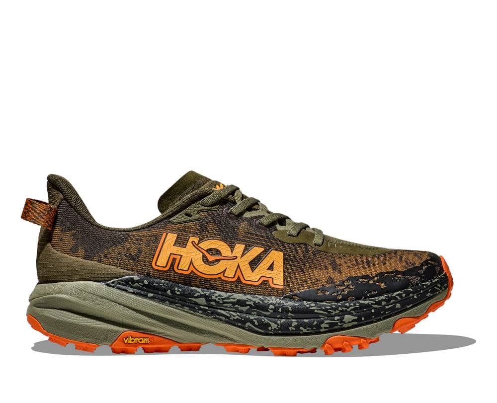 Hoka Speedgoat 6 WIDE (Mens) - Antique Olive / Squash