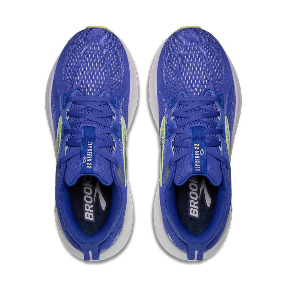 Brooks Glycerin 22 (Womens) - Amparo Blue/Hyper Iris/Yellow - Image 5
