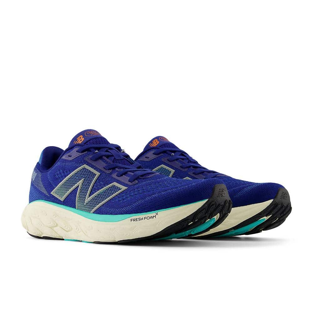 New Balance Fresh Foam X 880 v14 Wide (Mens) - Inkwell with Cyber Jade and Dark Silver Metallic - Image 2