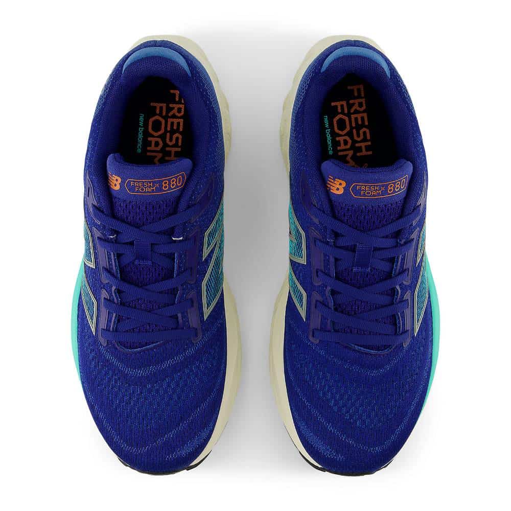 New Balance Fresh Foam X 880 v14 Wide (Mens) - Inkwell with Cyber Jade and Dark Silver Metallic - Image 4