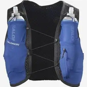 Salomon Active Skin 8 Backpack (With Flasks) - Surf the Web/Black - Image 2