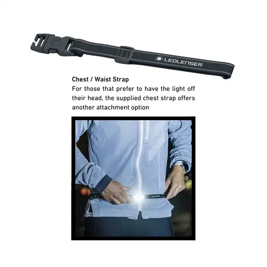 NEO5R Rechargeable Running Head Torch with Chest Strap, 600 Lumens - Image 5