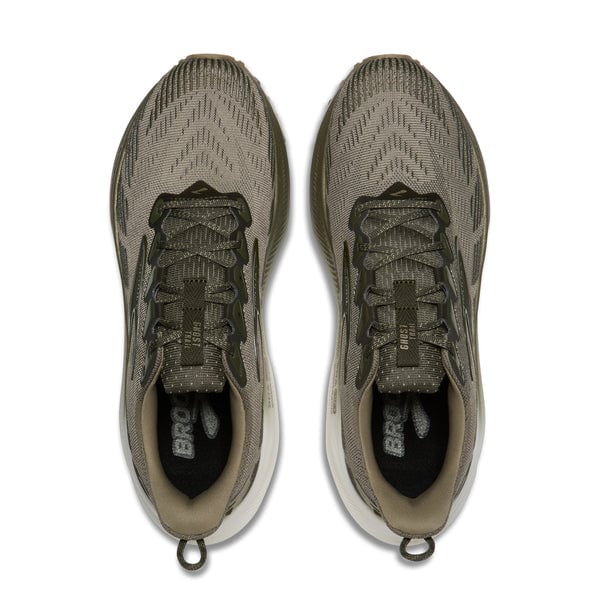 Brooks Ghost Trail Mens Running Shoes - Olive/Olive/Metallic - Image 3