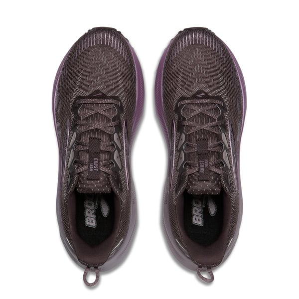 Brooks Ghost Trail Womens Running Shoes - Raisin/Purple/Metallic - Image 3