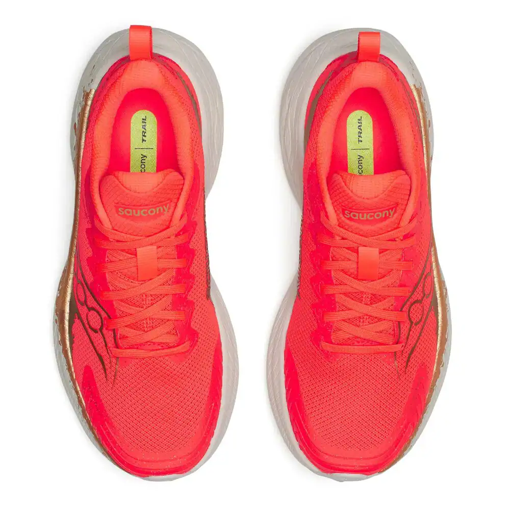Saucony Ride TR3 Women's Trail Running Shoes - Vizired/Gold - Image 3