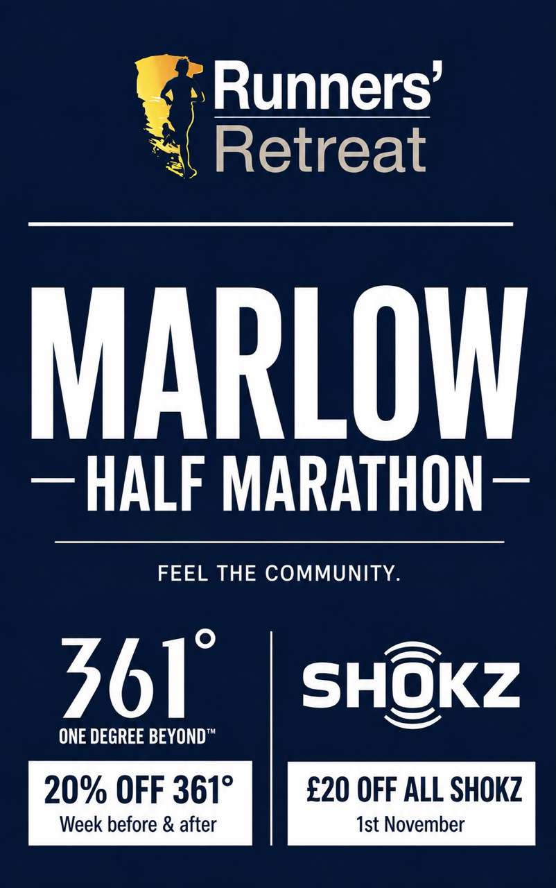 Marlow half marathon offer from runners retreat 2026